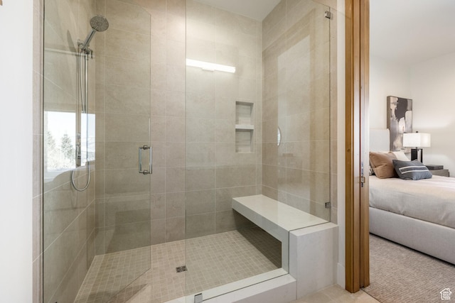 9791 N Uinta Dr, Kamas, UT 84036 - bathroom featuring a stall shower and ensuite bathroom
