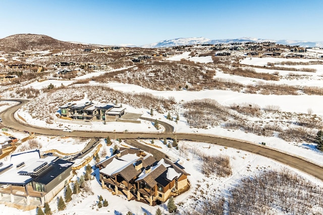9791 N Uinta Dr, Kamas, UT 84036 - snowy aerial view with a mountain view