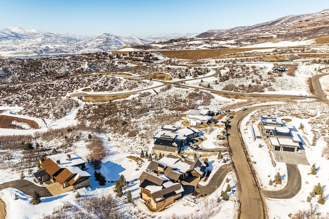 9791 N Uinta Dr, Kamas, UT 84036 - snowy aerial view featuring a mountain view