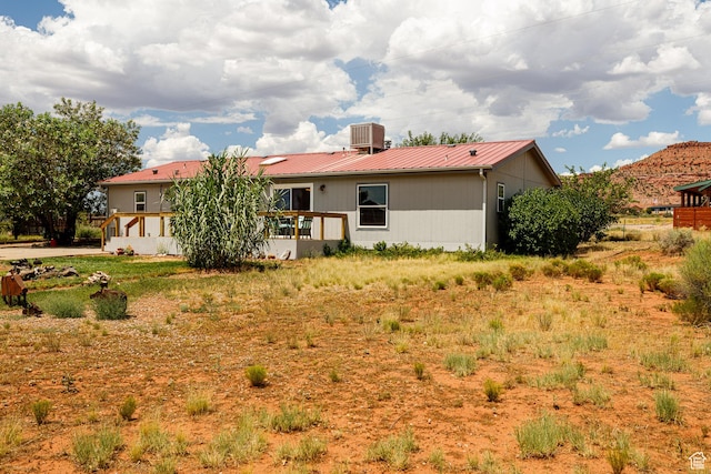1361 S Roadrunner Cir, Kanab, UT 84741 - back of house with central AC unit