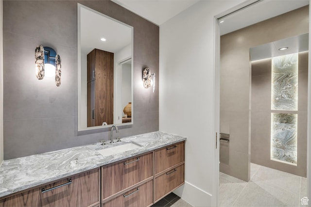 63 E Colima Rd, Washington, UT 84780 - bathroom featuring vanity and recessed lighting