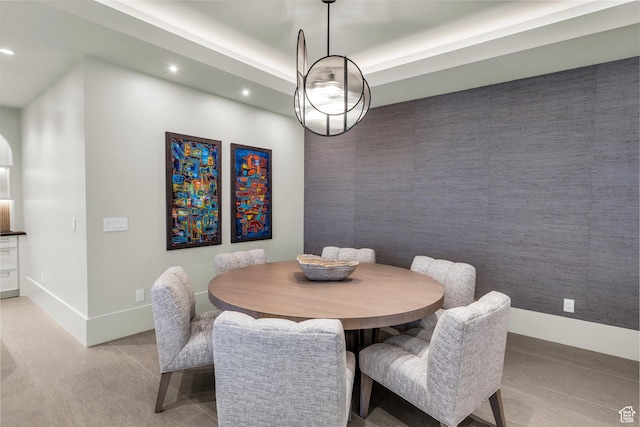 63 E Colima Rd, Washington, UT 84780 - dining space featuring recessed lighting, light carpet, and baseboards