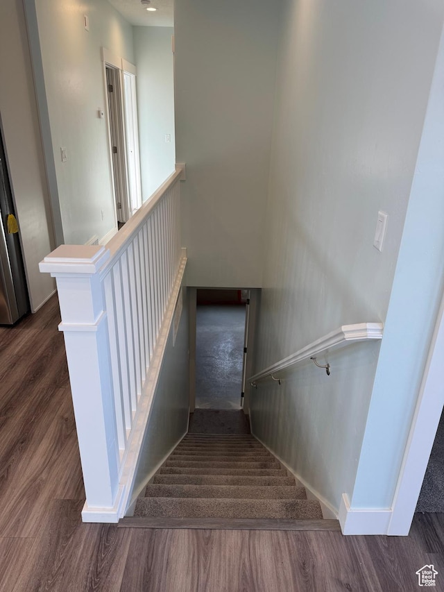 205 W 400 S, Ephraim, UT 84627 - stairway featuring wood finished floors and baseboards