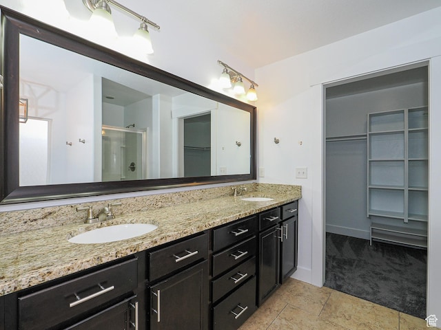 13364 S Stone Hayes Ct, Herriman, UT 84096 - bathroom featuring vanity and an enclosed shower