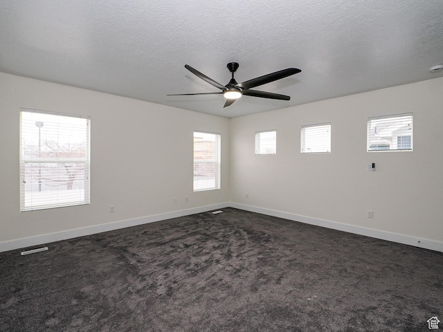 13364 S Stone Hayes Ct, Herriman, UT 84096 - carpeted empty room featuring ceiling fan and a textured ceiling