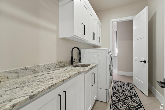 802 E Prairie Way, Washington, UT 84780 - laundry room featuring sink and cabinets