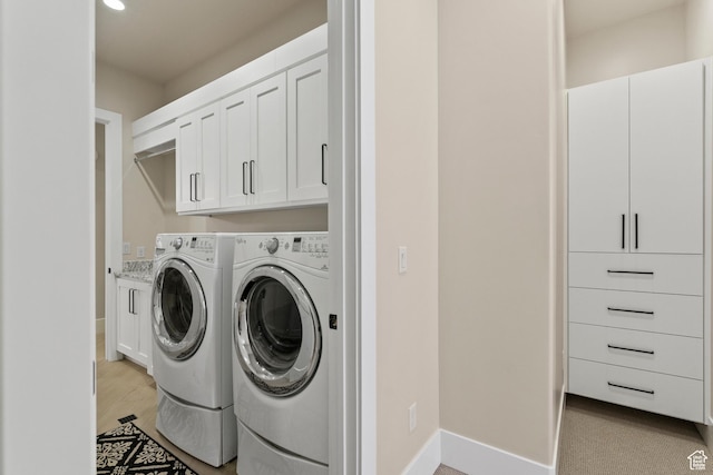 802 E Prairie Way, Washington, UT 84780 - washroom with cabinets and washing machine and clothes dryer
