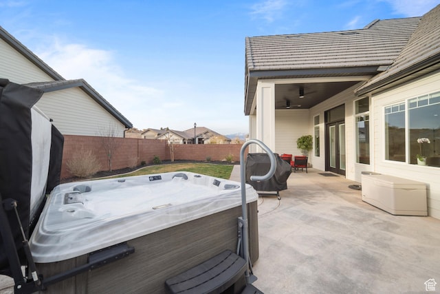 802 E Prairie Way, Washington, UT 84780 - view of patio with a hot tub
