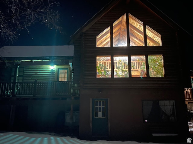 485 S Woodland Hills Dr, Woodland Hills, UT 84653 - view of property exterior at twilight