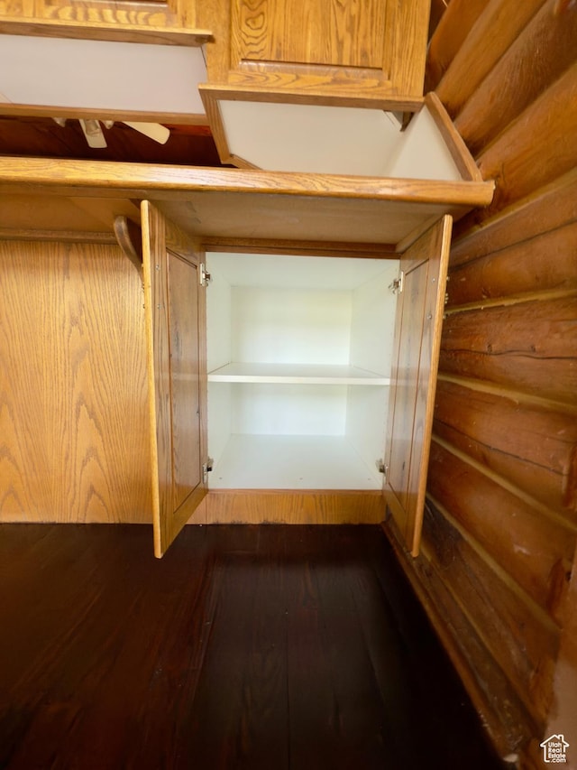 485 S Woodland Hills Dr, Woodland Hills, UT 84653 - spacious closet with dark wood-style floors