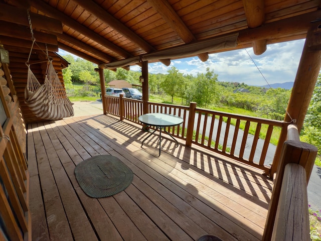 485 S Woodland Hills Dr, Woodland Hills, UT 84653 - view of deck