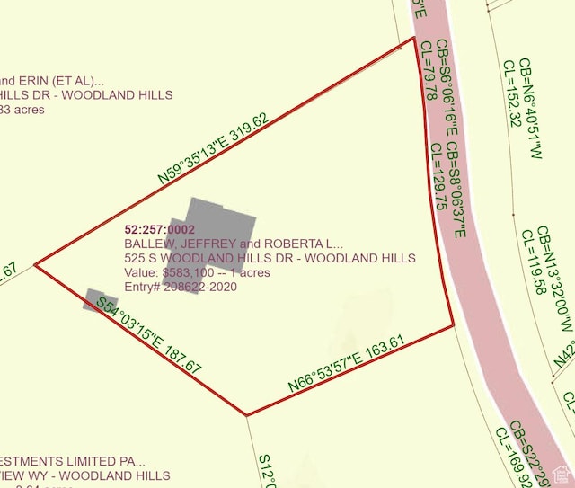 485 S Woodland Hills Dr, Woodland Hills, UT 84653 - map / location of property area