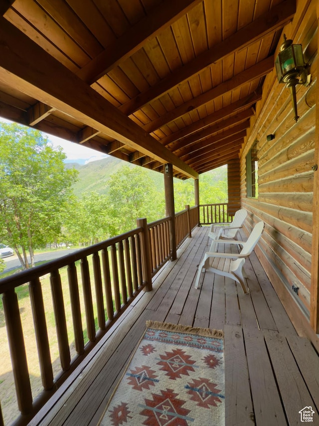 485 S Woodland Hills Dr, Woodland Hills, UT 84653 - view of wooden deck
