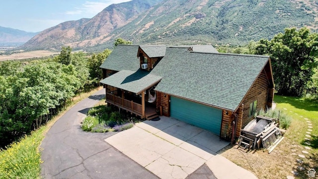 485 S Woodland Hills Dr, Woodland Hills, UT 84653 - aerial view of property and surrounding area featuring a mountain backdrop