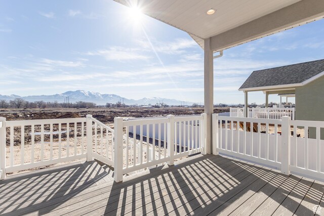 684 S 3550 W Unit 131, West Weber, UT 84401 - wooden terrace with a mountain view
