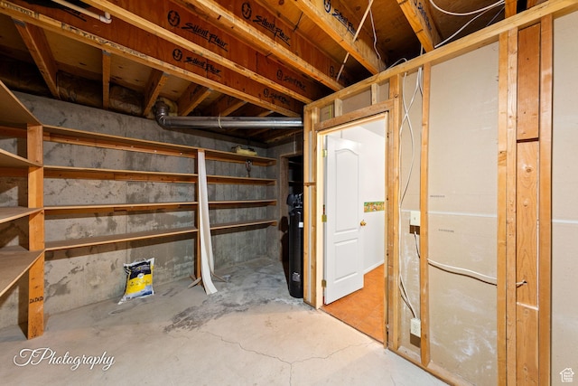 view of basement