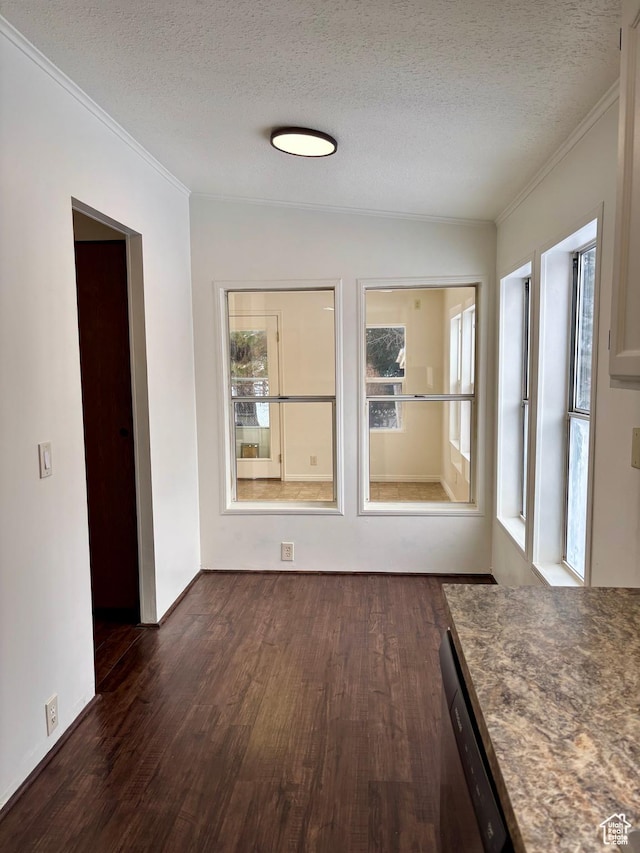 260 S 300 E, Heber City, UT 84032 - interior space with dark wood finished floors, a textured ceiling, and a healthy amount of sunlight