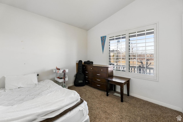 5171 W Dartford Way, West Valley City, UT 84120 - bedroom with vaulted ceiling and carpet flooring