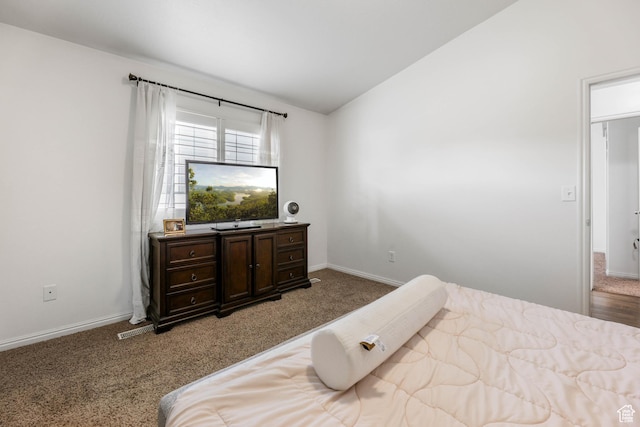 5171 W Dartford Way, West Valley City, UT 84120 - carpeted bedroom featuring vaulted ceiling
