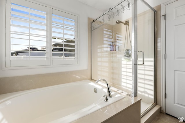 5171 W Dartford Way, West Valley City, UT 84120 - bathroom with shower with separate bathtub