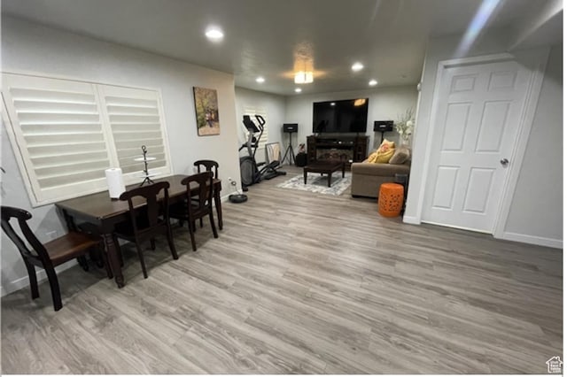 5171 W Dartford Way, West Valley City, UT 84120 - dining room with hardwood / wood-style floors
