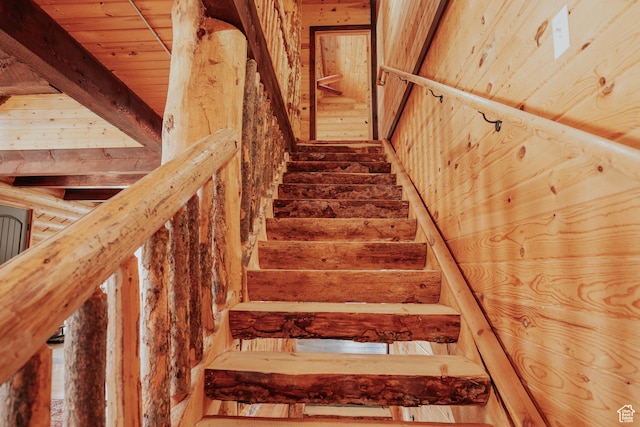 view of staircase