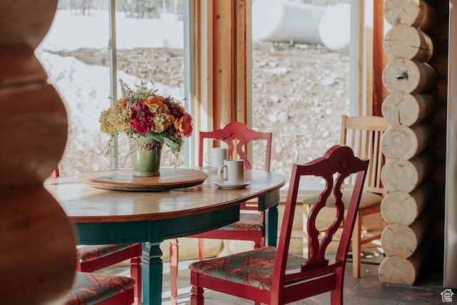 view of dining space