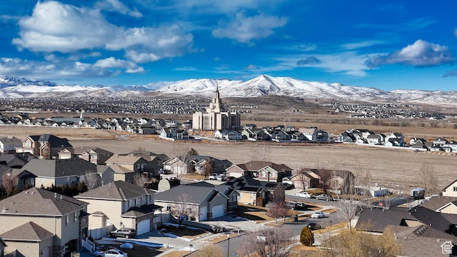 1247 S Alpine Dr, Saratoga Springs, UT 84045 - aerial perspective of suburban area with a mountain backdrop