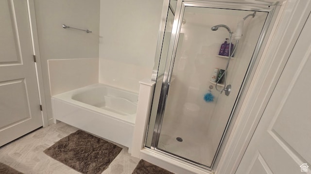 5343 W Big Sur Dr, South Jordan, UT 84009 - bathroom featuring a garden tub and a shower stall