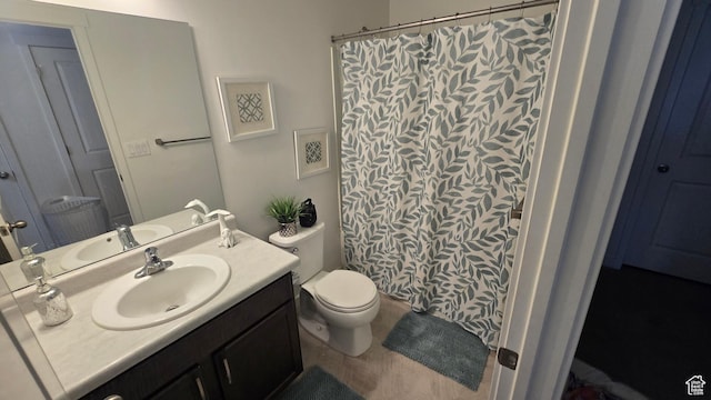 5343 W Big Sur Dr, South Jordan, UT 84009 - full bath featuring toilet, curtained shower, and vanity