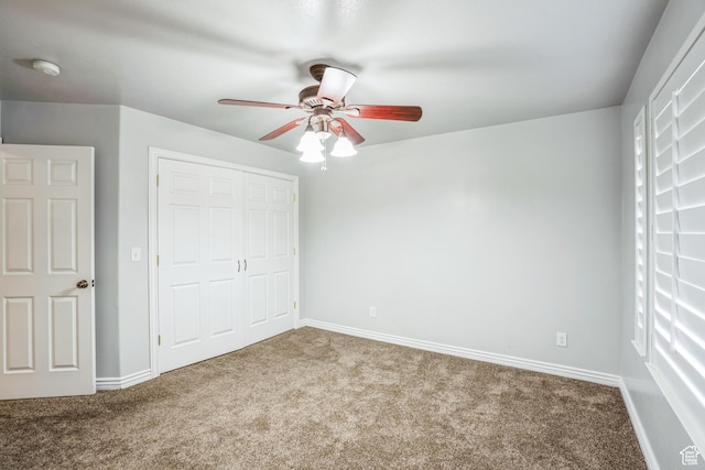 877 S 200 W, Mona, UT 84645 - unfurnished bedroom with multiple windows, carpet floors, and a closet