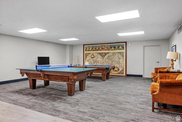 241 N Vine St W Unit 1101E, Salt Lake City, UT 84103 - playroom featuring carpet floors and billiards