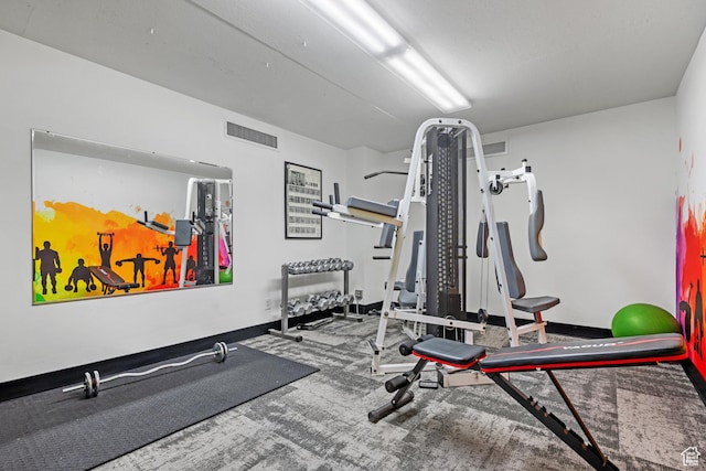 241 N Vine St W Unit 1101E, Salt Lake City, UT 84103 - exercise room featuring carpet