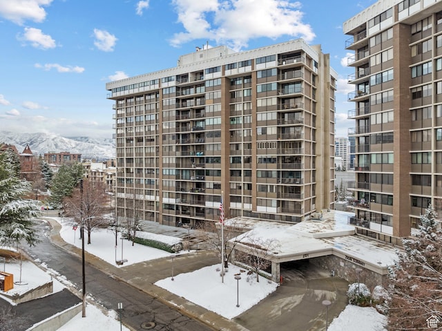 241 N Vine St W Unit 1101E, Salt Lake City, UT 84103 - snow covered property featuring a mountain view