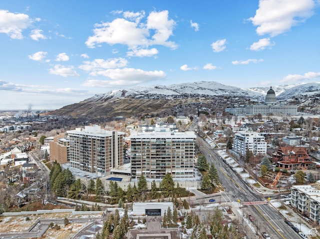241 N Vine St W Unit 1101E, Salt Lake City, UT 84103 - bird's eye view with a mountain view