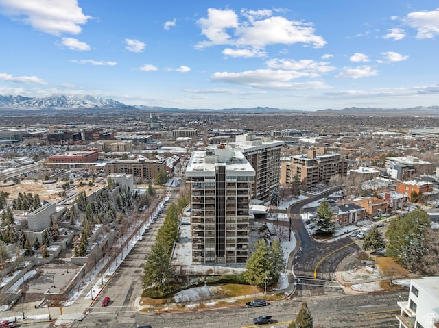 241 N Vine St W Unit 1101E, Salt Lake City, UT 84103 - aerial view with a mountain view