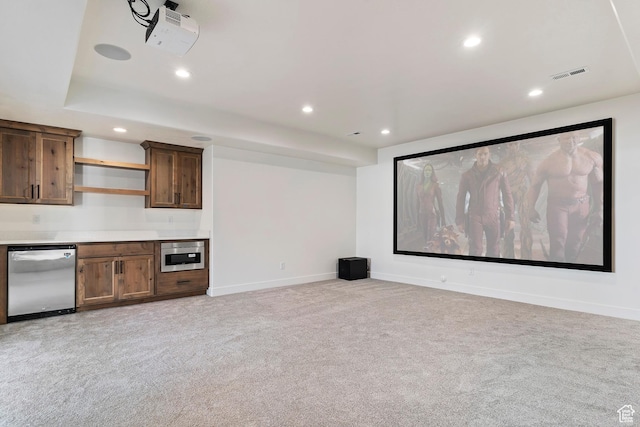 434 W 450 S Unit 815, Farmington, UT 84025 - cinema room with light carpet and recessed lighting