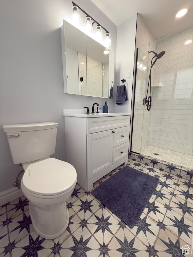 1460 E Amalfi Ave, Sandy, UT 84093 - full bath featuring toilet, a stall shower, and vanity