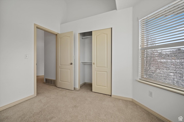 1952 E Meadow Downs Way, Cottonwood Heights, UT 84121 - unfurnished bedroom with visible vents, baseboards, a closet, and carpet flooring