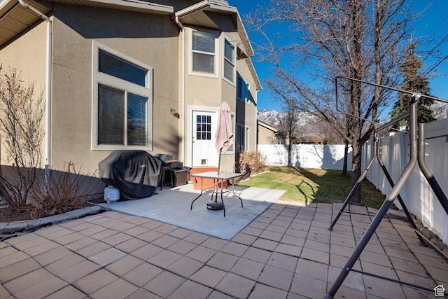 1952 E Meadow Downs Way, Cottonwood Heights, UT 84121 - view of patio / terrace featuring a grill and a fenced backyard