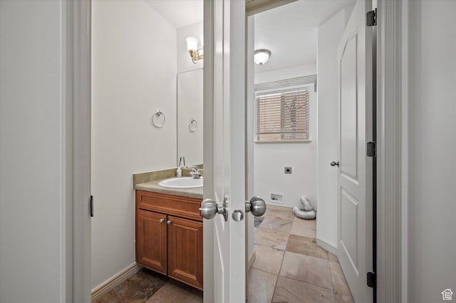 1952 E Meadow Downs Way, Cottonwood Heights, UT 84121 - bathroom with vanity and baseboards