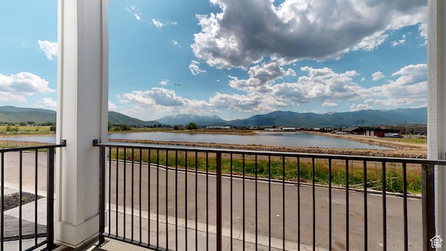 1266 S Sawmill Blvd Unit 3-303, Heber City, UT 84032 - balcony featuring a water and mountain view