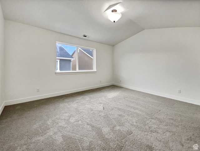 4961 W Longboat Ln, Herriman, UT 84096 - carpeted empty room with lofted ceiling