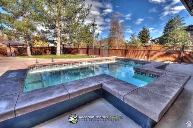 2015 Prospector Ave Unit 106, Park City, UT 84060 - view of pool with a patio area and an in ground hot tub