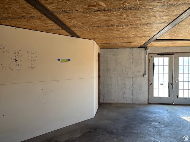 4981 N Daniels Rd, Malad City, ID 83252 - unfurnished room with french doors