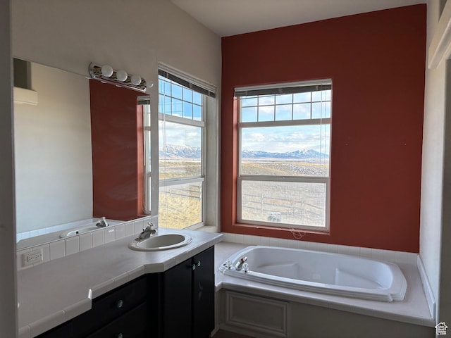 4981 N Daniels Rd, Malad City, ID 83252 - bathroom with vanity and a bathtub