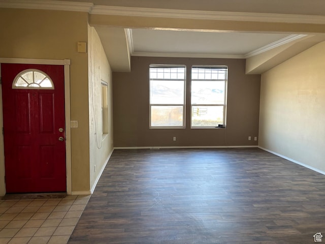 4981 N Daniels Rd, Malad City, ID 83252 - entrance foyer with ornamental molding and hardwood / wood-style floors