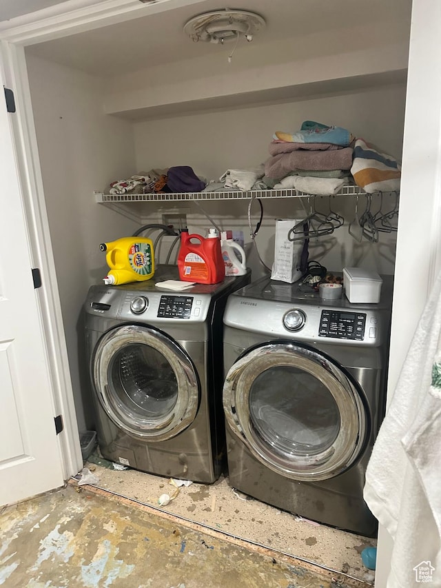 1060 E 30th S, Ogden, UT 84403 - laundry area featuring laundry area and separate washer and dryer