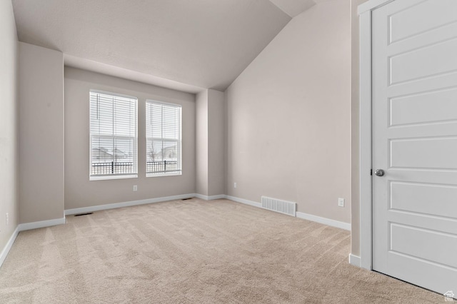 1282 E Clipper Peaks, Eagle Mountain, UT 84005 - empty room featuring vaulted ceiling and light carpet
