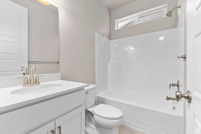 1282 E Clipper Peaks, Eagle Mountain, UT 84005 - full bathroom featuring vanity,  shower combination, and toilet